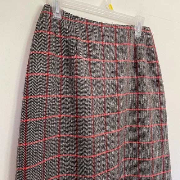 Harve Benard Sport Wool Maxi Skirt ~ Fringe Detail ~ Women’s Size 12 - Picture 4 of 11